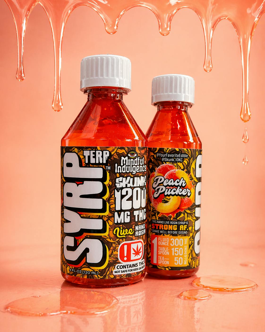 Terp Syrp - Nano Live Hash Rosin - Peach Pucker - 1200mg at Chill Dispensary