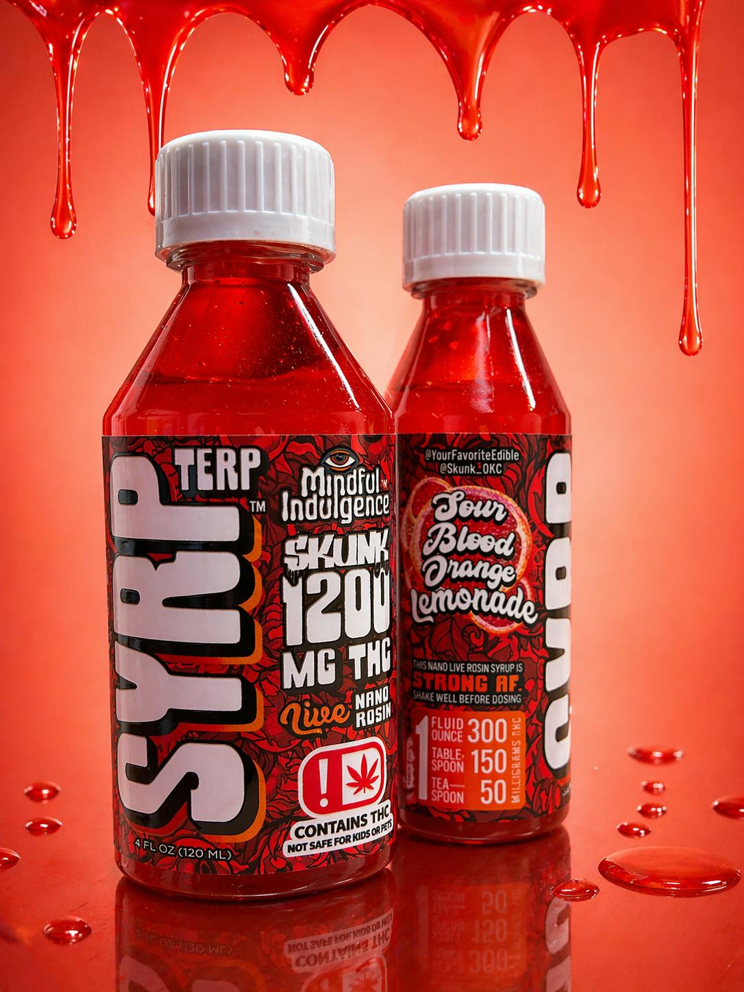 Terp Syrp – Nano Live Hash Rosin - Sour Blood Orange Lemonade - 1200mg at Grands Golden Canna