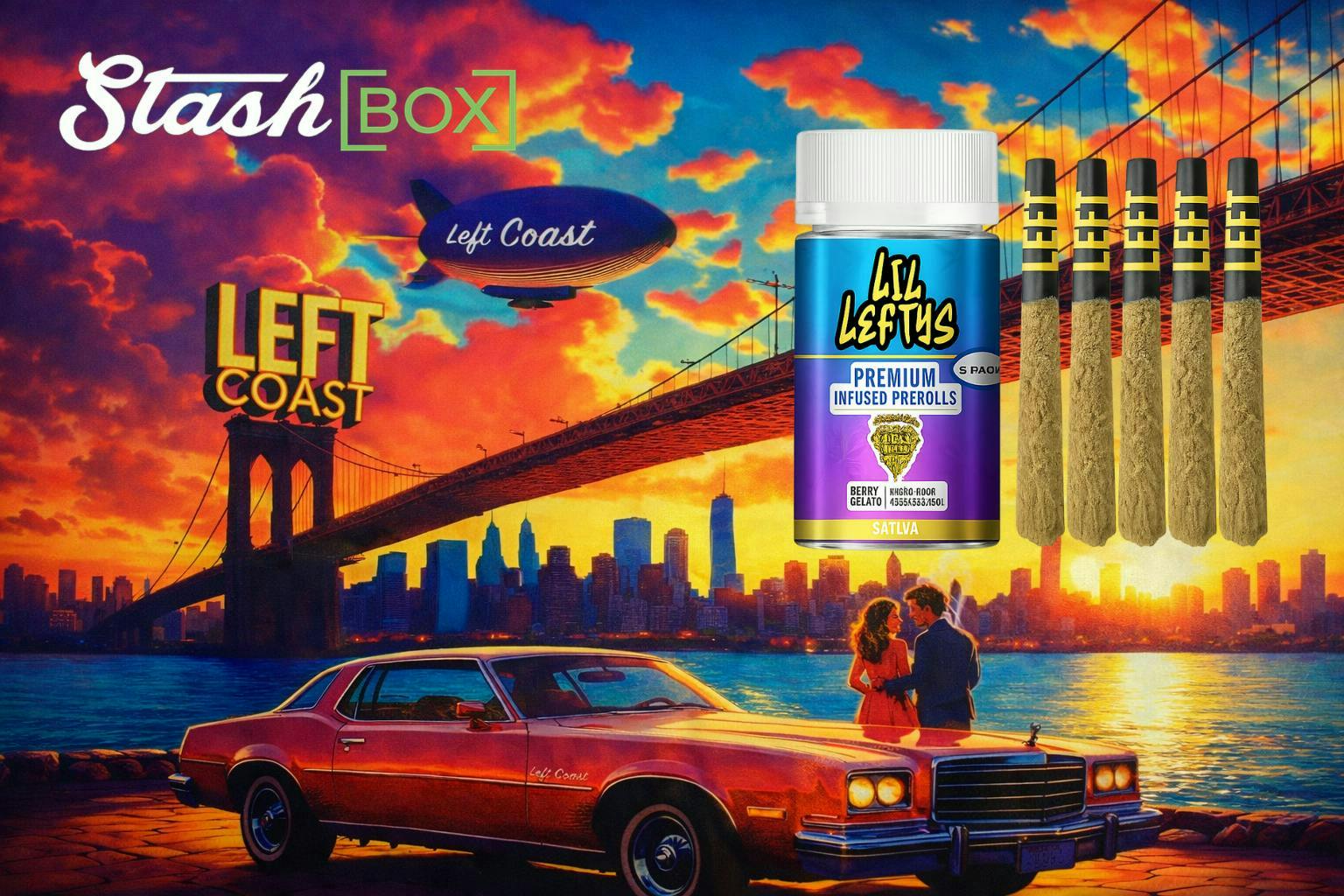 Berry Gelato | Infused Minis | 0.75g | 5pk by LEFT COAST