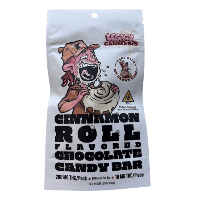 Cinnamon Roll White Chocolate Bar | Chocolates | 20pk | 10mg/ea