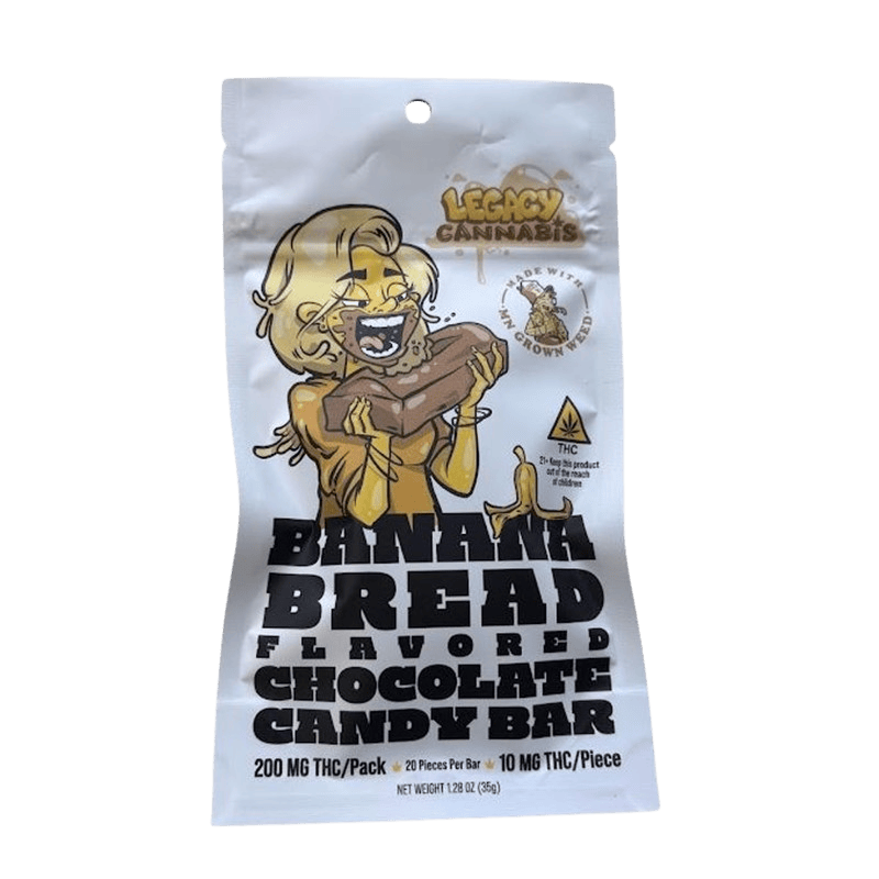 Banana Bread Chocolate Bar | Chocolates | 20pk | 10mg/ea