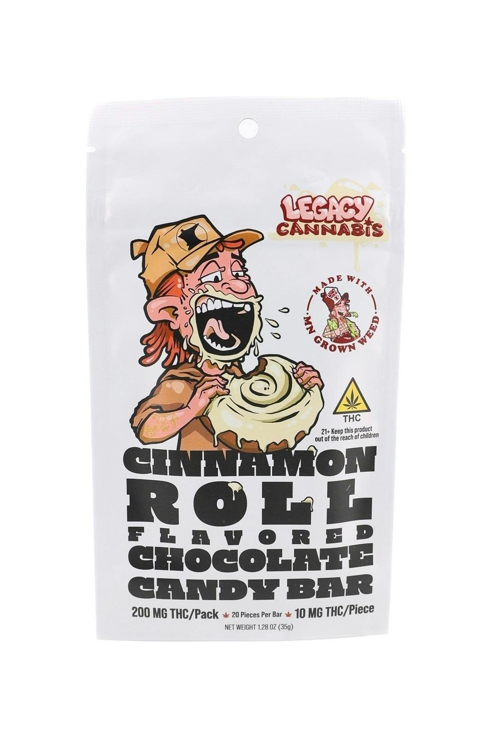 Legacy Cannabis - 200mg Chocolate Bar - Cinnamon Roll | Chocolates | 200mg/