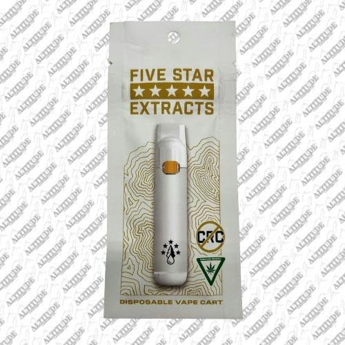 Five Star Extracts | Safety Meeting | Nug Run Sugar Sauce Disposable | 1g