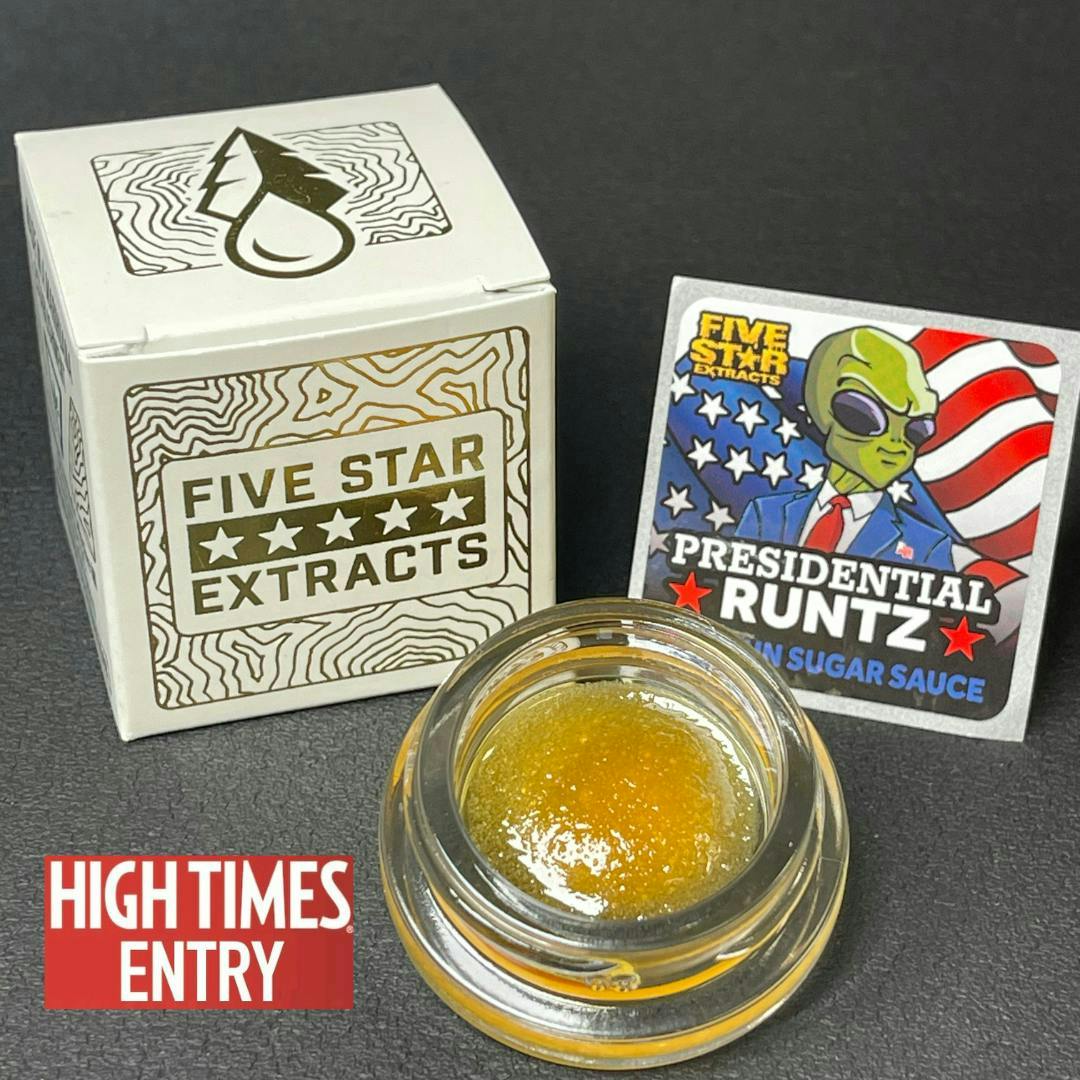 Five Star Extracts | Presidential Runtz | Nug Run Sugar Sauce | 1g