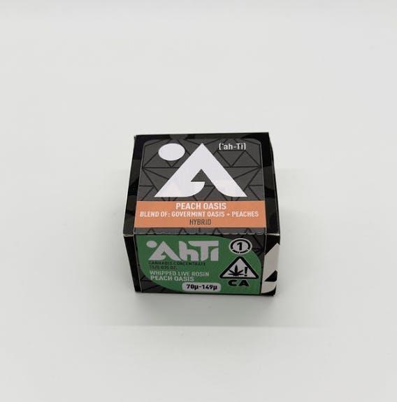 Ahti Farms | Peach Oasis | Solventless | Rosin | 1g