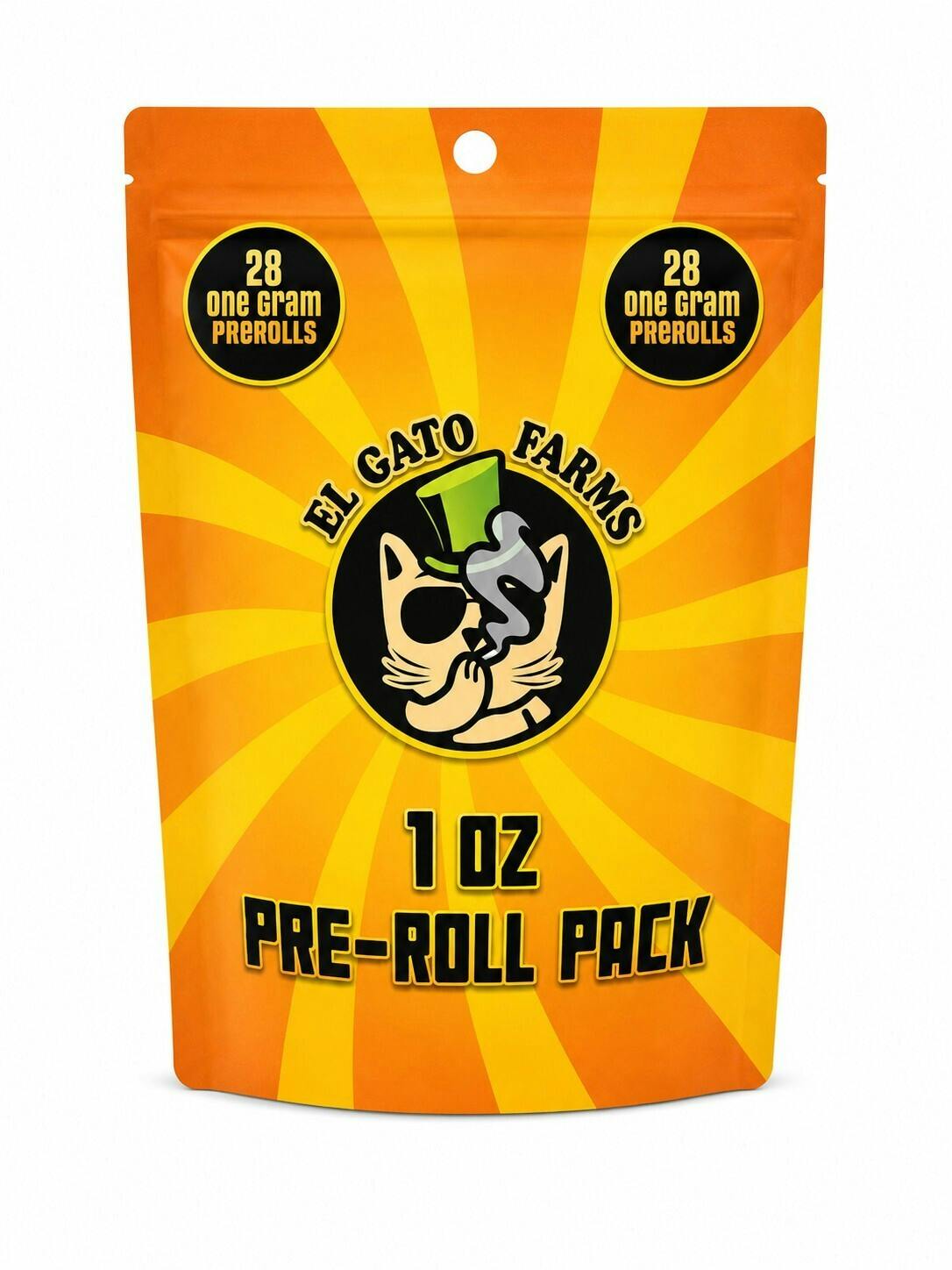 El Gato 28g Preroll Pack - Gas Truffle
