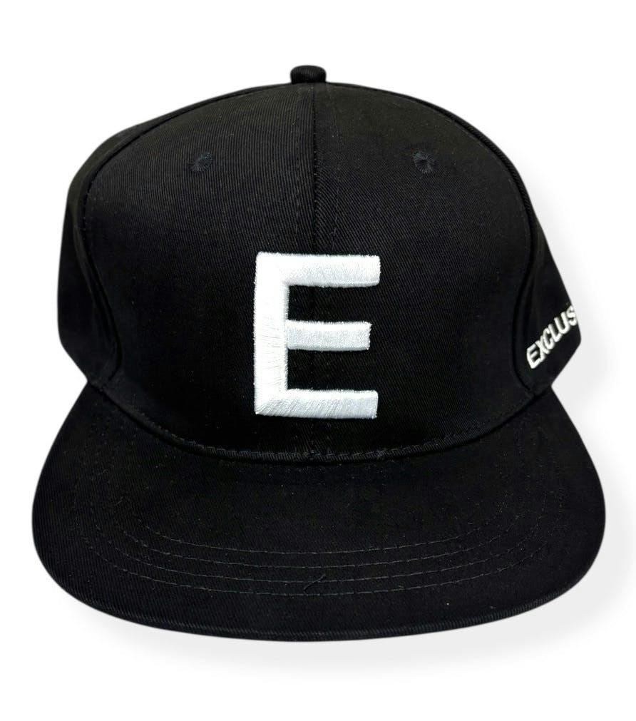 Exclusive "E" | Black Snapback Hat