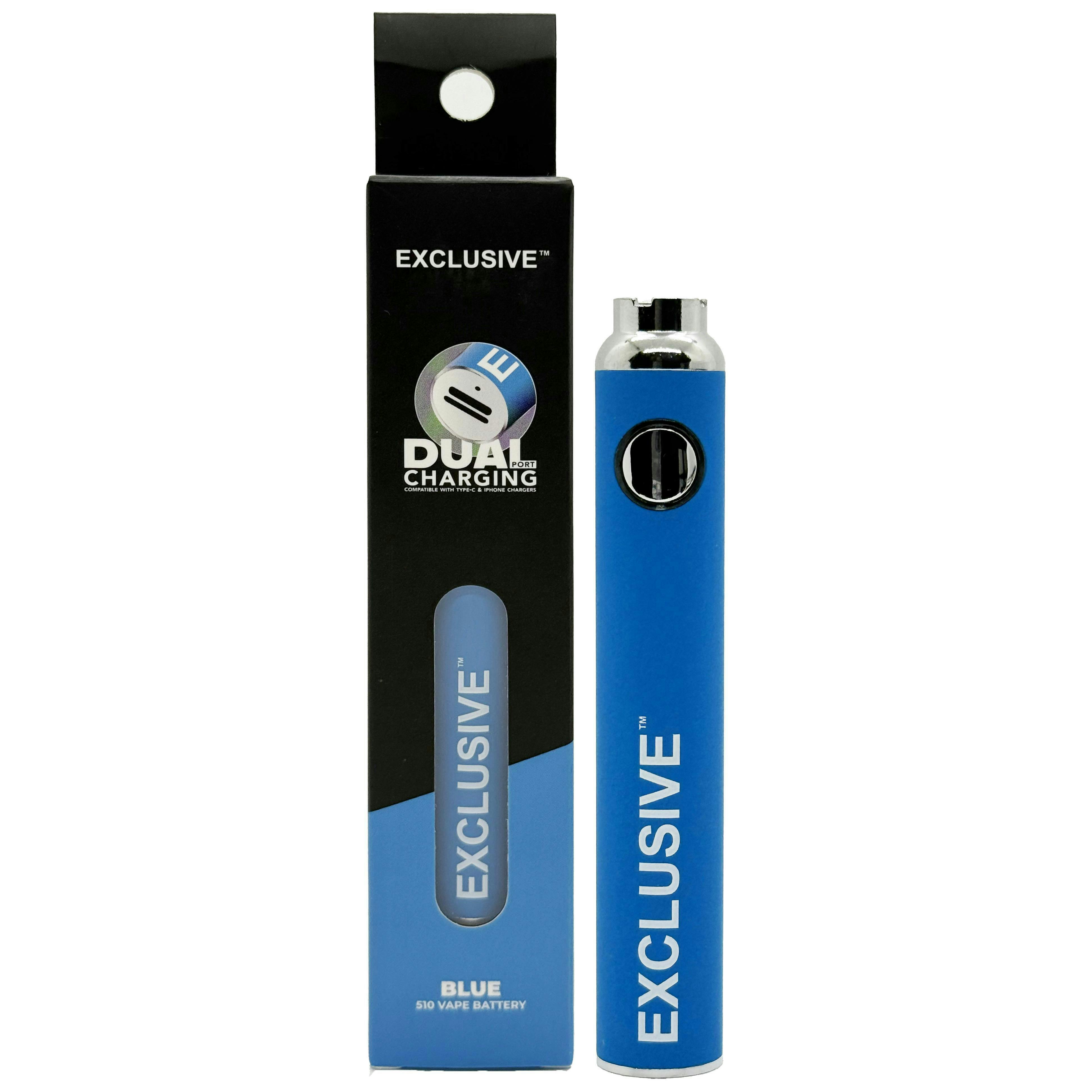 Blue | Dual Charging 510 Battery | Push Button