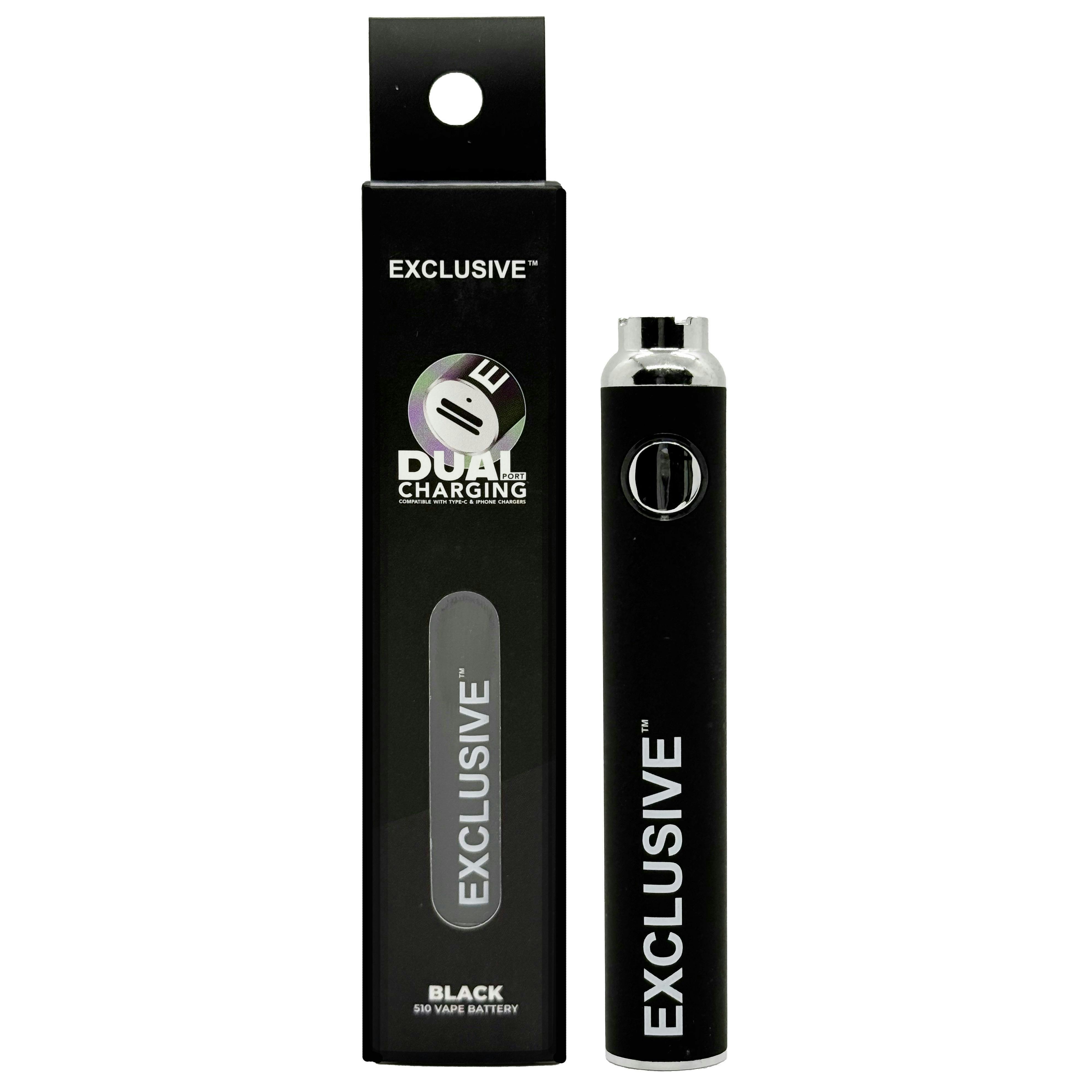 Black | 510 Dual Charging Battery | Push Button