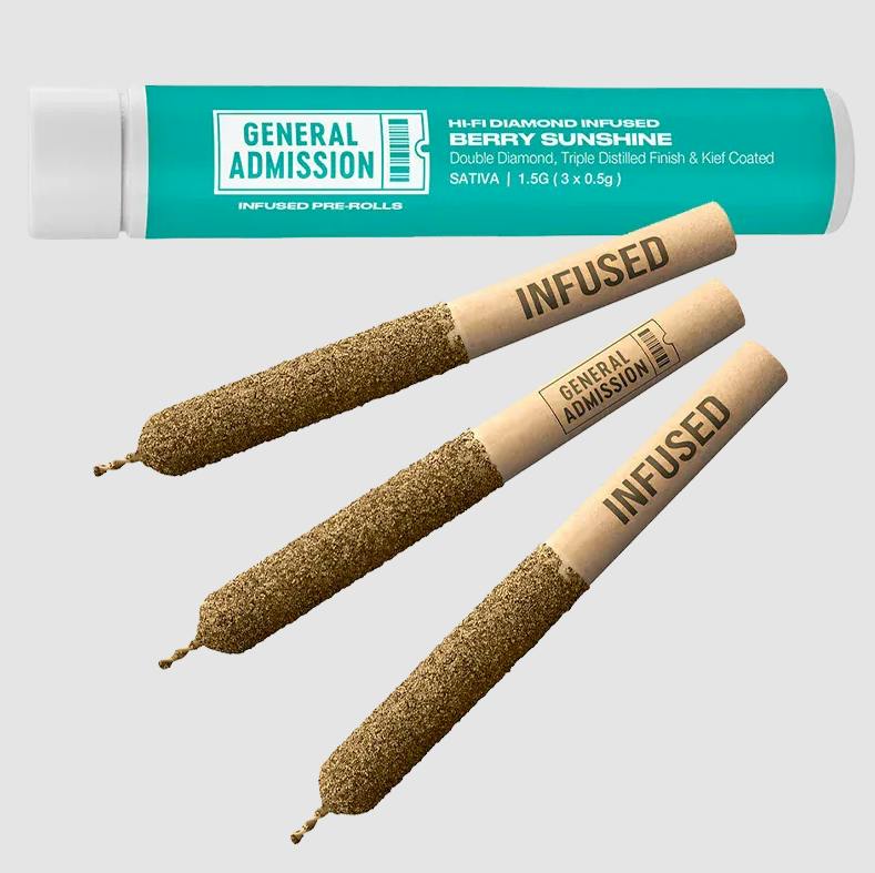 Berry Sunshine | Infused Joints | 0.5g each | 3pk