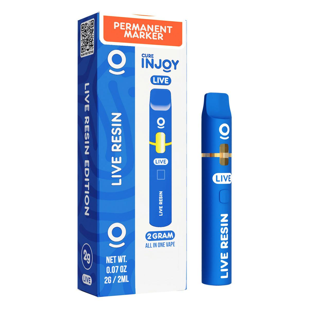 Cure Injoy | Permanent Marker | Live Resin Disposable | 2g