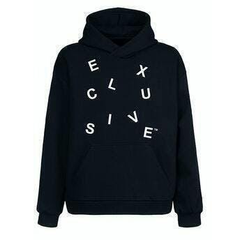 Exclusive Scattered Letters | Black Hoodie | Medium