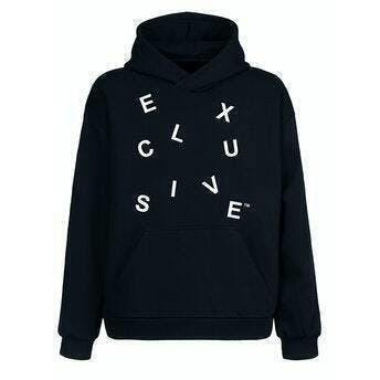 Exclusive Scattered Letters | Black Hoodie | Small