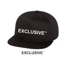Exclusive White Logo | Black Snapback Hat