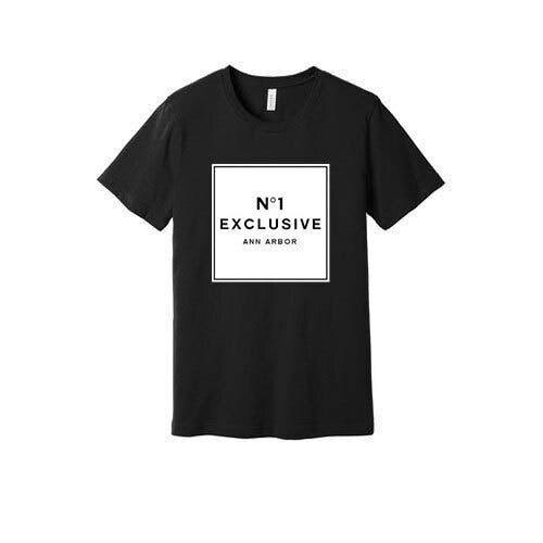 Chanel White Logo | Black T-Shirt | 2XL