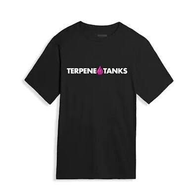 Terpene Tanks Pink Flame | Black T-Shirt | Large