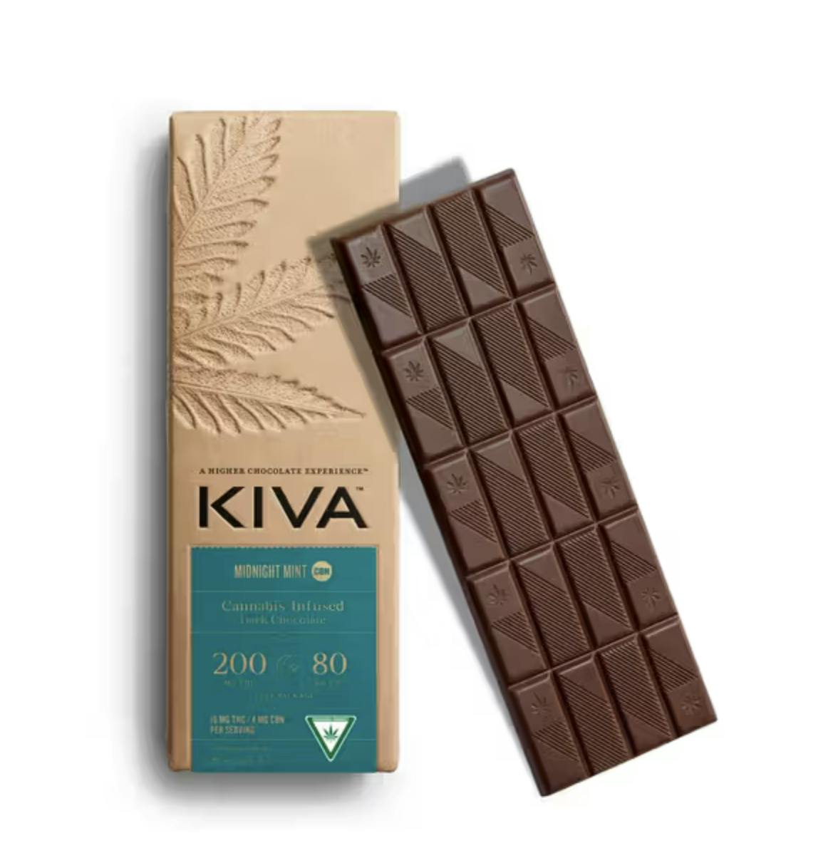 Midnight Mint Dark Chocolate Bar | 5:2 THC:CBN | 200mg | 20ct | 10mg/ea