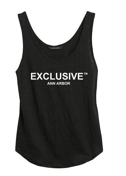 Exclusive Ann Arbor | Black Tank Top Shirt | Large | Women's
