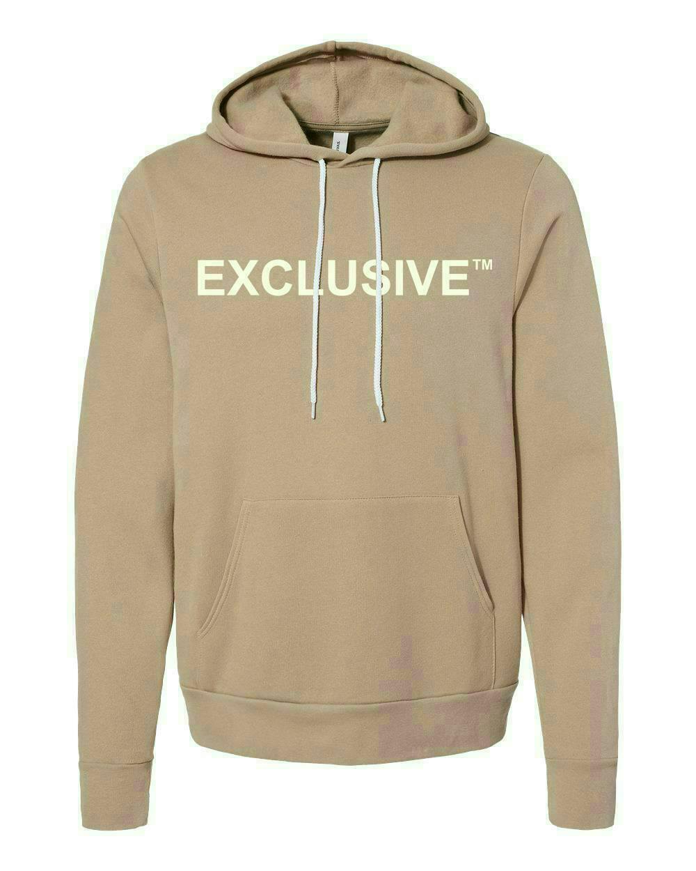 Exclusive White Logo | Tan Hoodie | Medium