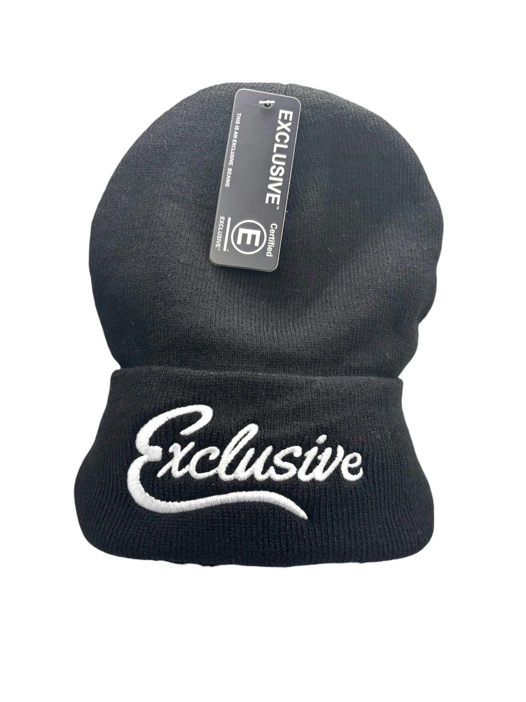 Exclusive White Logo | Black Beanie Hat