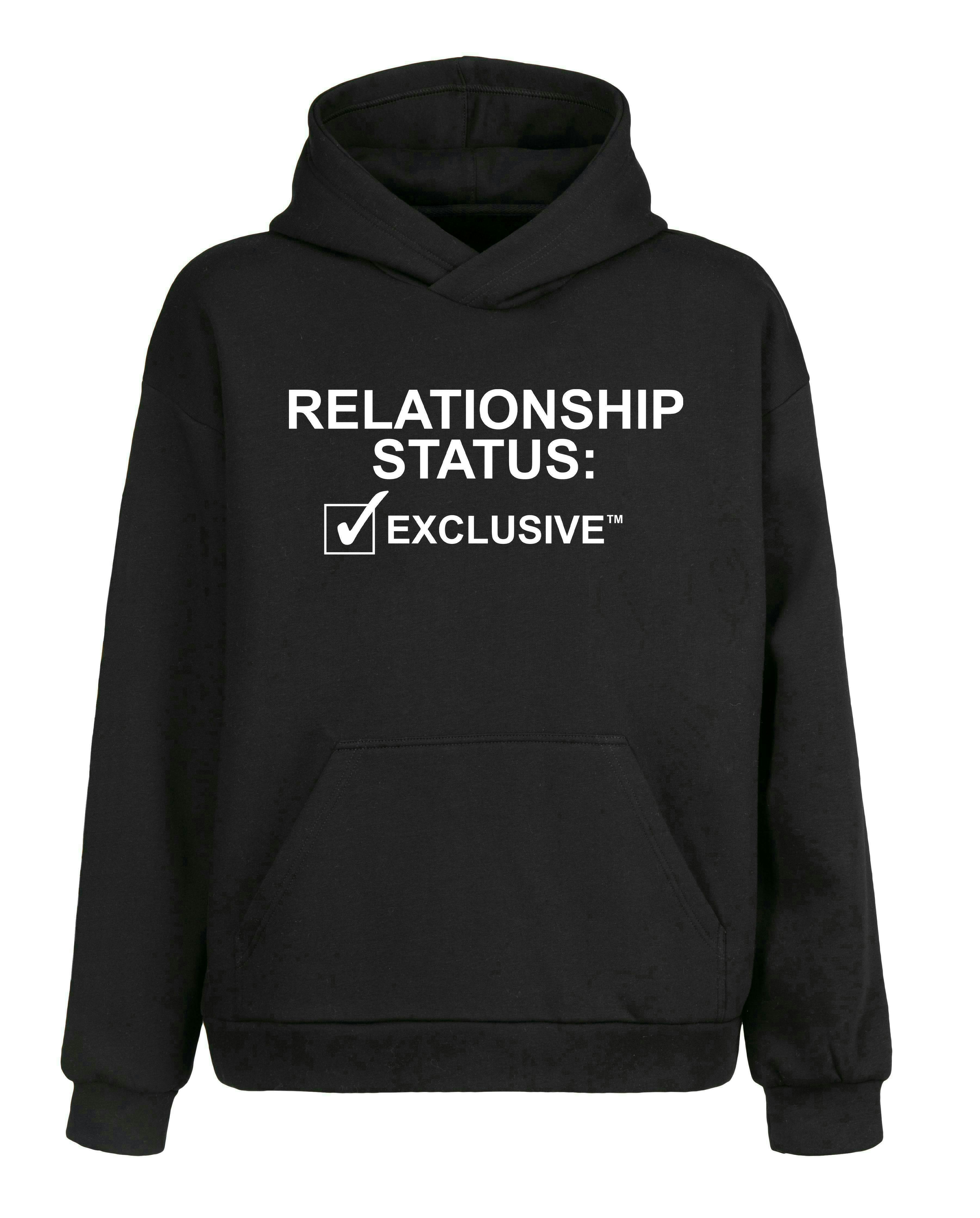 Exclusive Relationship | Black Hoodie | Large
