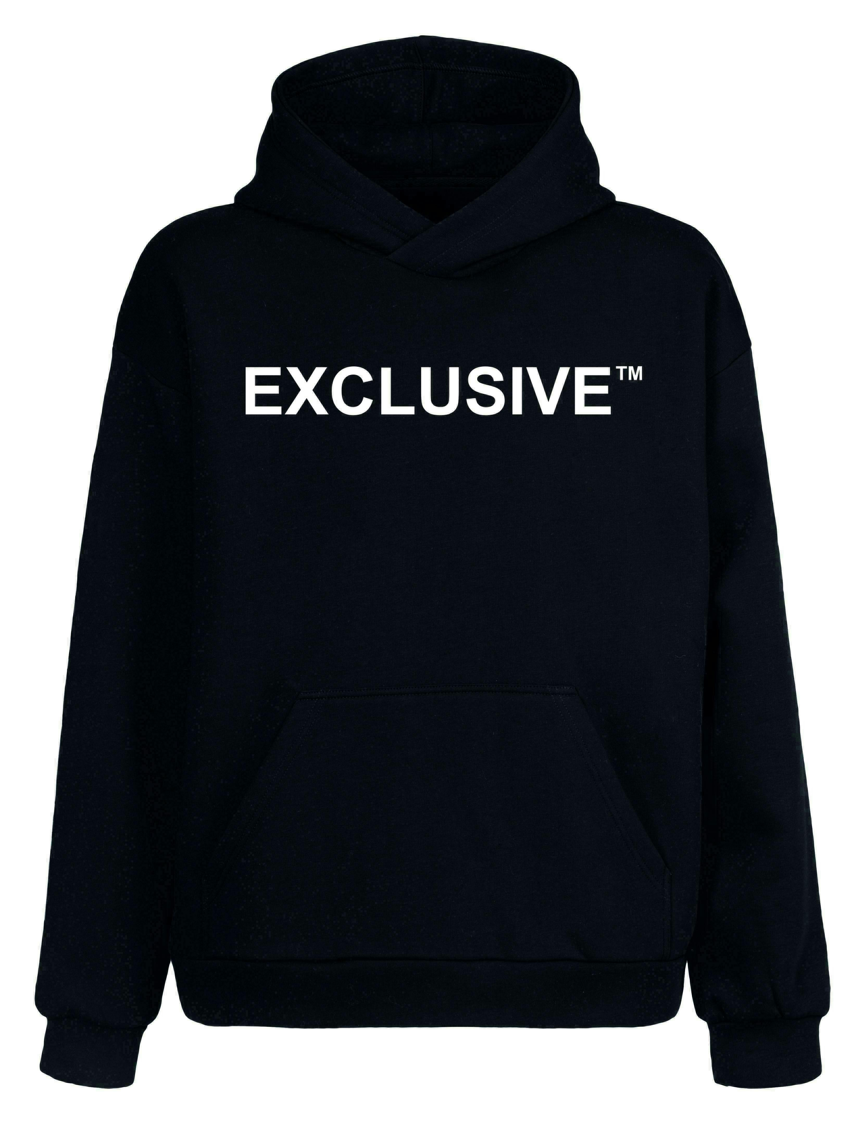 Exclusive White Logo | Black Hoodie | 4XL