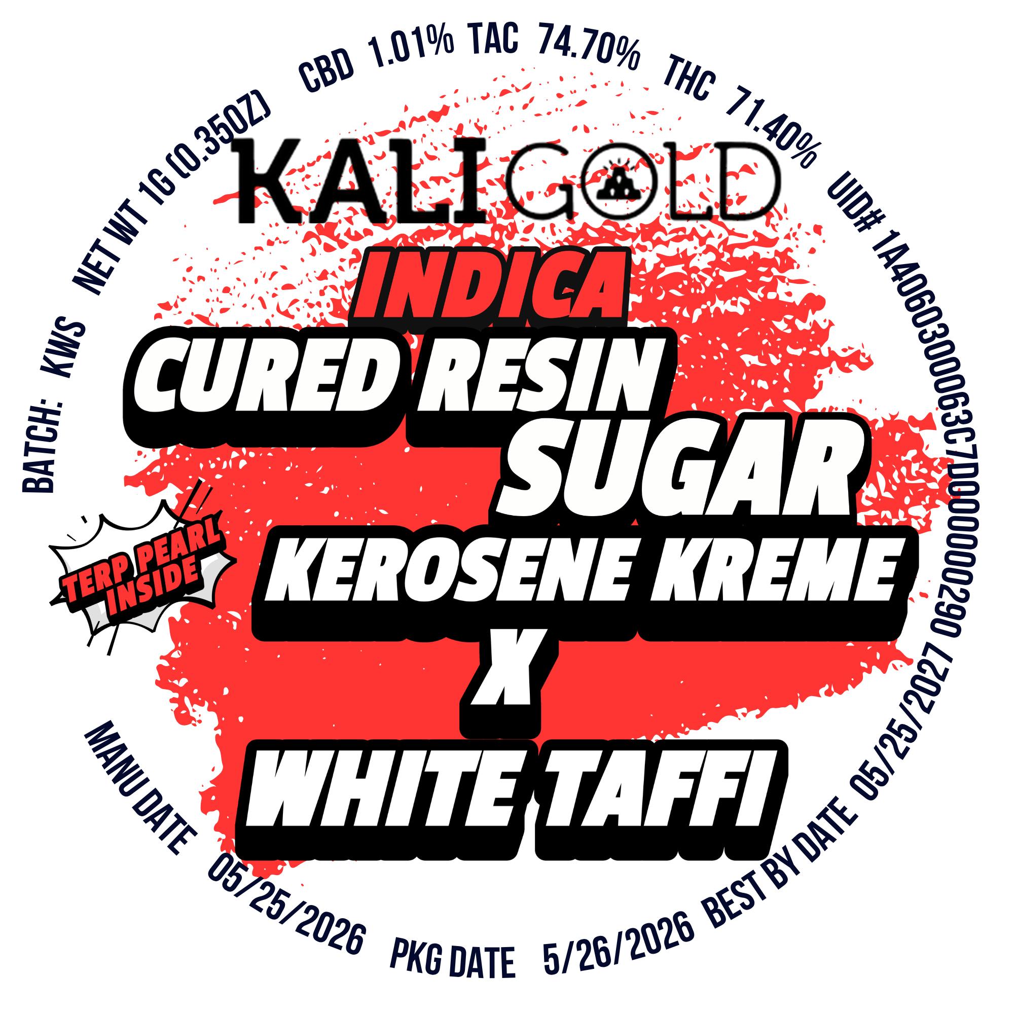 Kaligold extracts — Kerosene Kreme X White Taffi