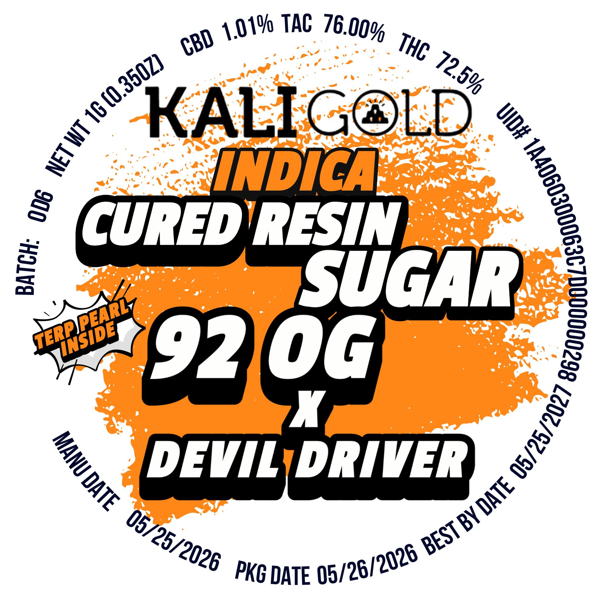 Kaligold extracts — 92 OG X Devil Driver