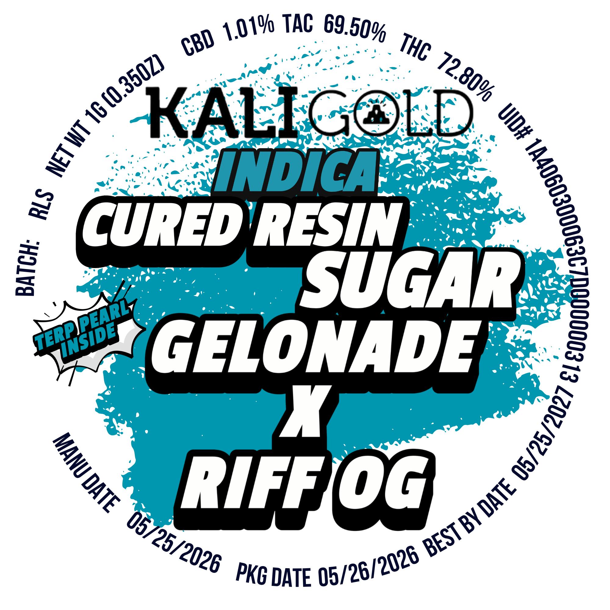 Kaligold extracts: Gelonade X Riff OG