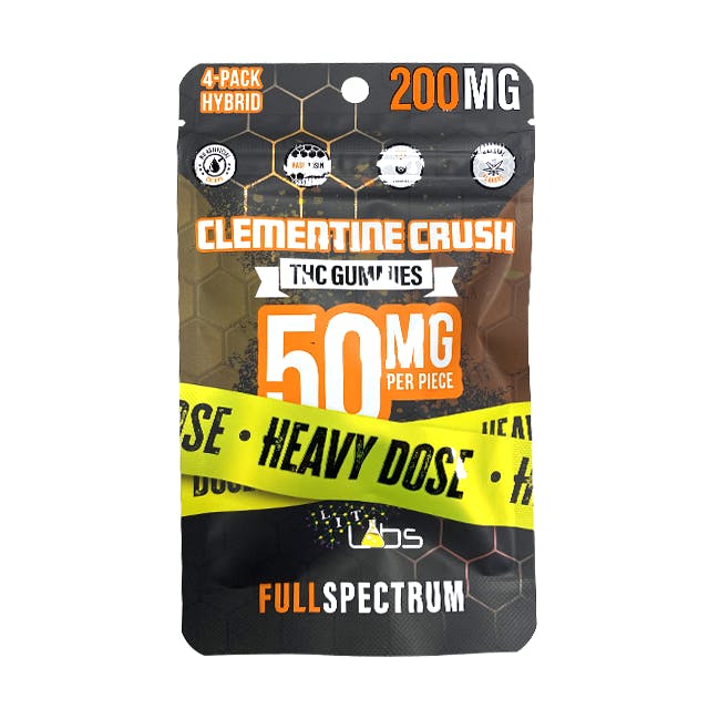 Lit Labs - Clementine Crush Gummies - 200mg | Gummies | 4pk | 50mg/ea by Lit Labs