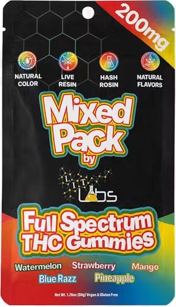 Mixed Pack Rosin + Resin Gummies | Gummies | 200mg/ea by Lit Labs