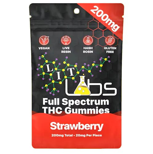 Strawberry | Gummies | 10pk | 20mg/ea by Lit Labs