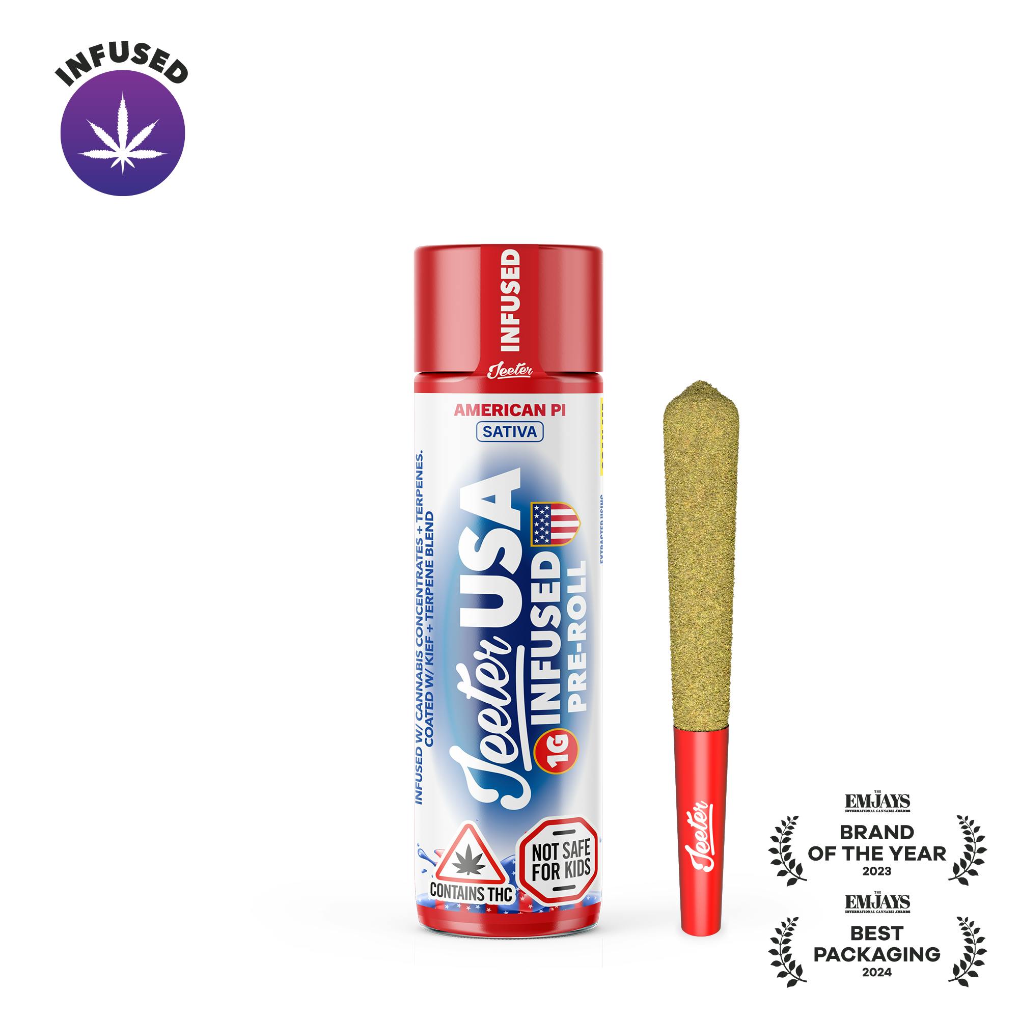 Jeeter WC 26 – American Pi 1G Infused Pre-Roll - Jeeter