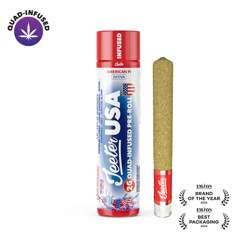 Jeeter Jeeter WC 26 – American Pi XL Infused Pre-Roll, Infused Pre-Rolls