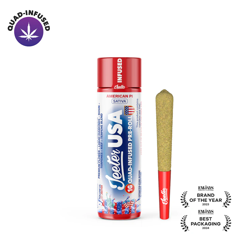 Jeeter Jeeter WC 26 – American Pi 1G Infused Pre-Roll, Infused Pre-Rolls