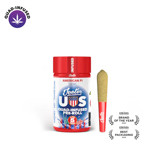 Jeeter Jeeter WC 26 – American Pi Baby Jeeter Infused Pre-Roll, Infused Pre-Rolls