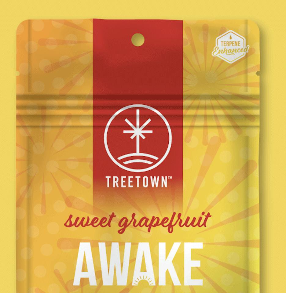 1:1 Awake Grapefruit Gummies | 200mg | 5ct | 40mg/ea by Treetown