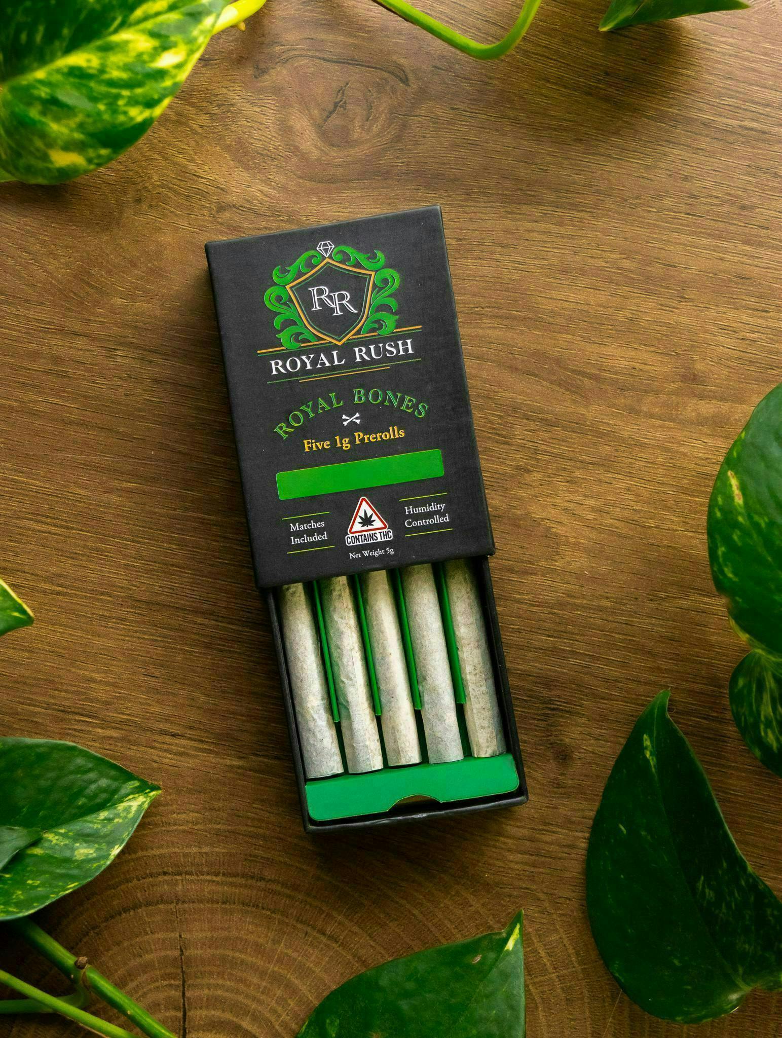 Royal Bones Pre-Roll 1g 5pk - Bloo (I) by Royal Rush