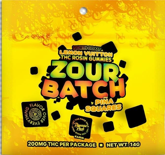 Lemon Vuitton Pina Zour Batch Gummies | Gummies | 5pk | 40mg/ea by North Coast