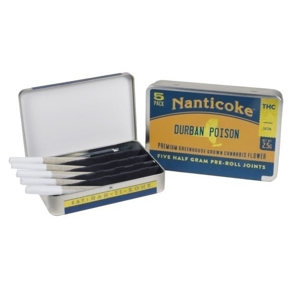 Durban Poison | Mini Joints | 0.5g each | 5pk by Nanticoke