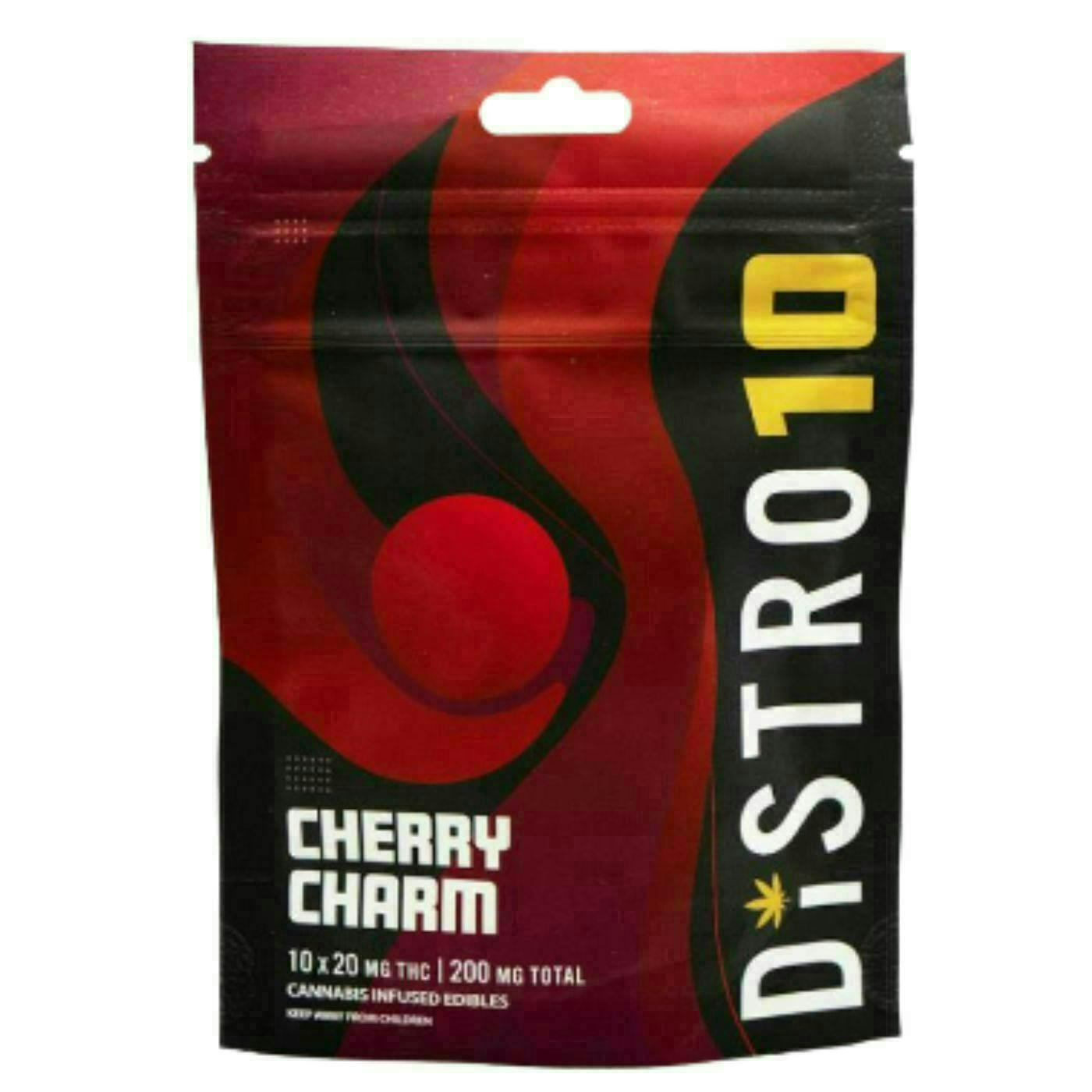 Cherry Charm Gummies | 200mg | 10pk | 20mg/ea by Distro 10