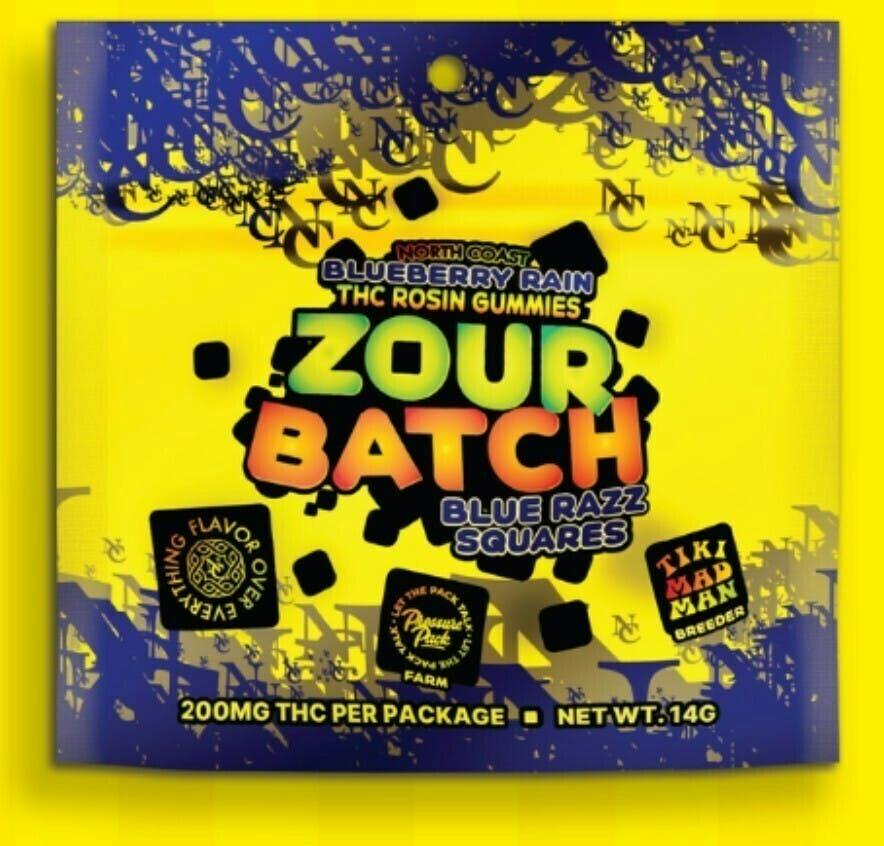 Blue Razz Zour Batch Gummies | Gummies | 10pk | 20mg/ea by North Coast