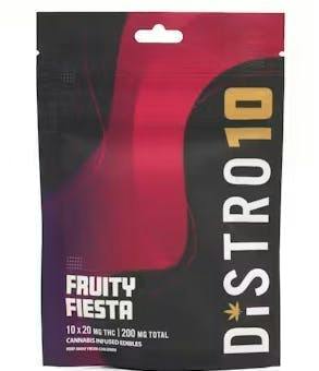 Fruity Fiesta Gummies | 200mg | 10pk | 20mg/ea by Distro 10