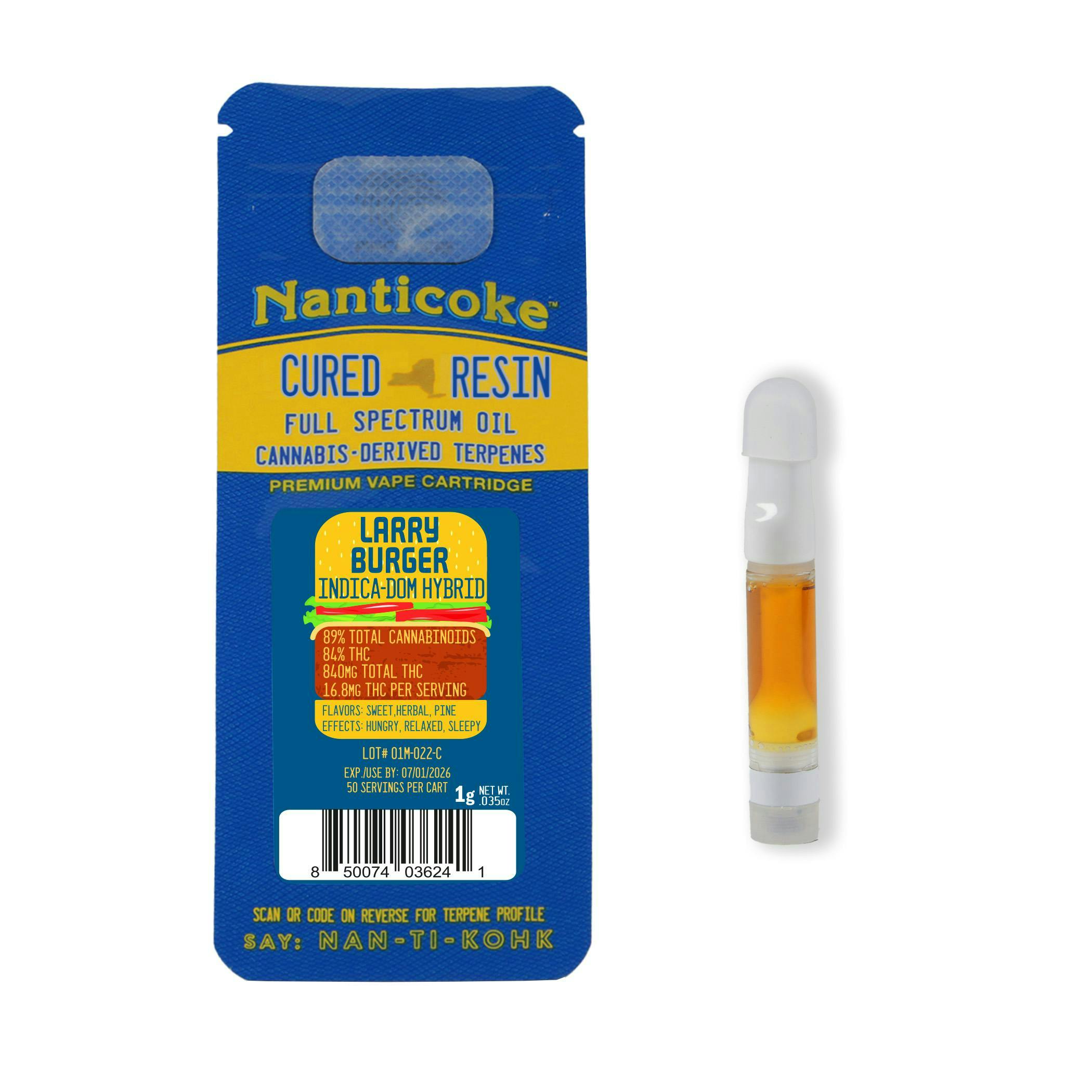 Larry Burger | Cartridge | 1g by Nanticoke
