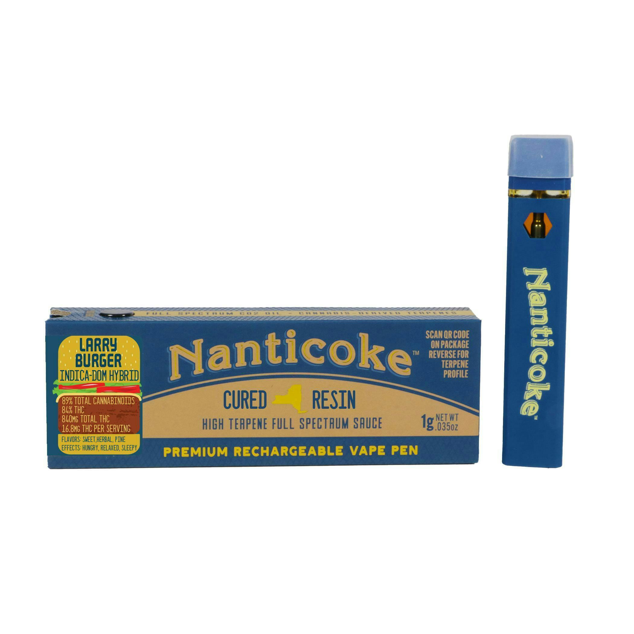 Larry Burger | Cured Resin Disposable | 1g by Nanticoke