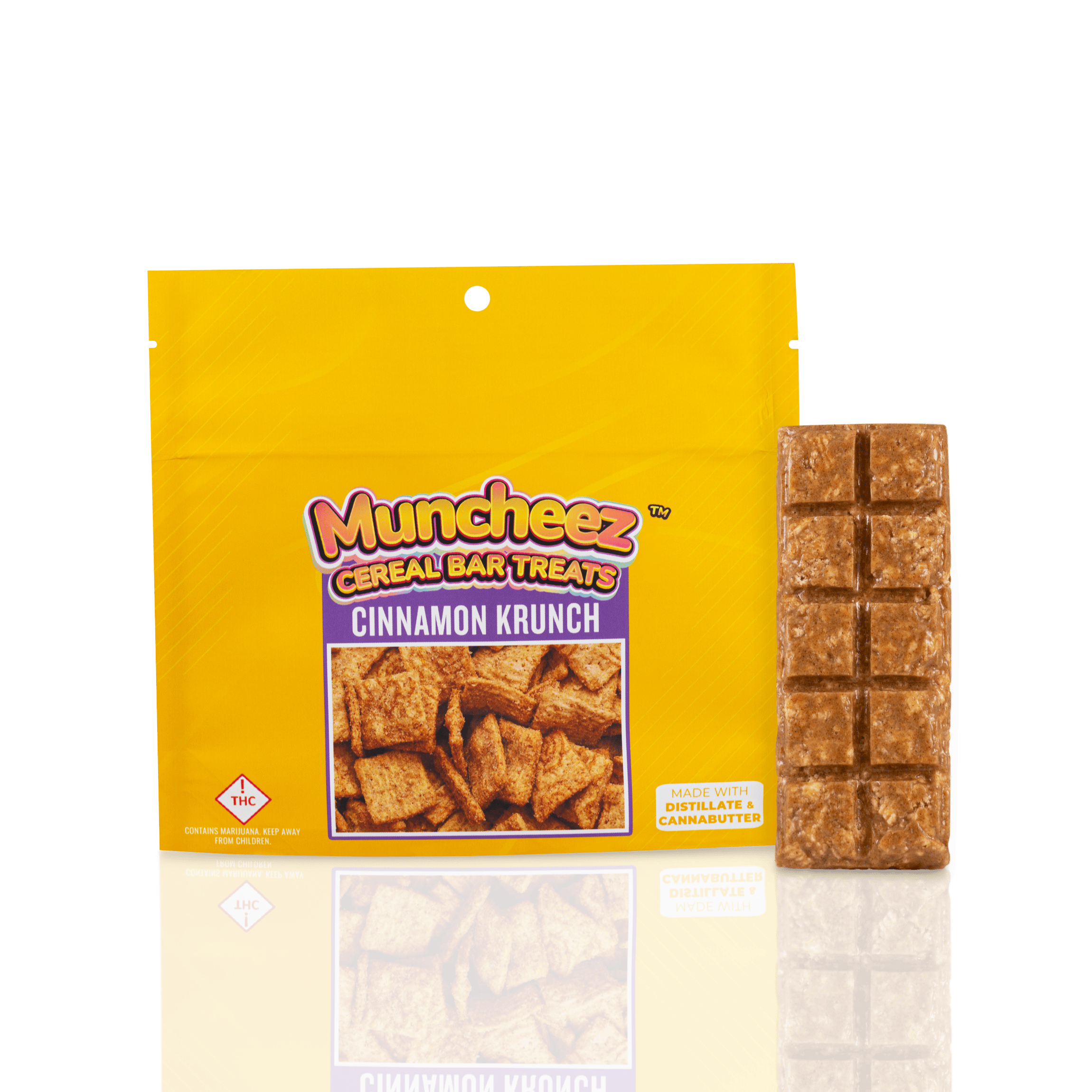Muncheez | Cinnamon Krunch Cereal Bar | 500mg | 10ct | 50mg/ea by Muncheez MS