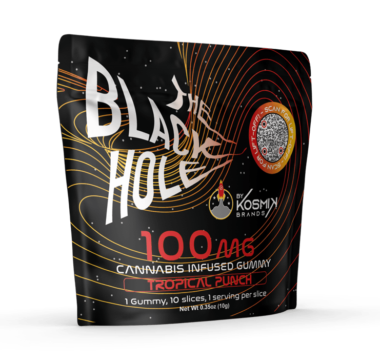Black Hole | Tropical Punch | Gummies | 100mg | 10pk by Kosmik Brands