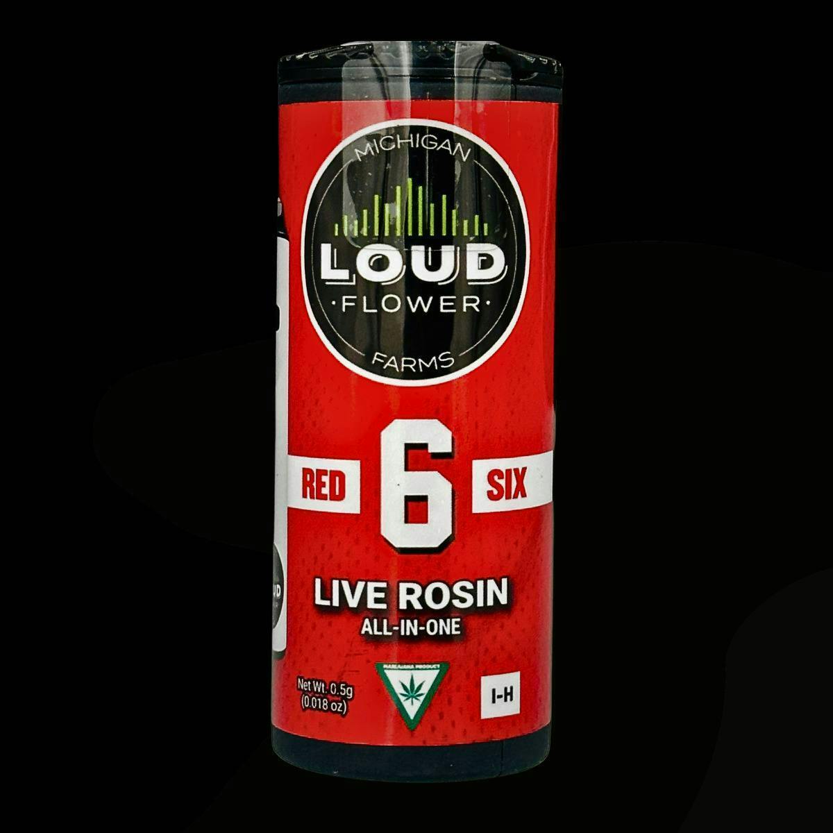 Red 6 | Live Rosin Disposable | 0.5g by MI Loud Flower Farms