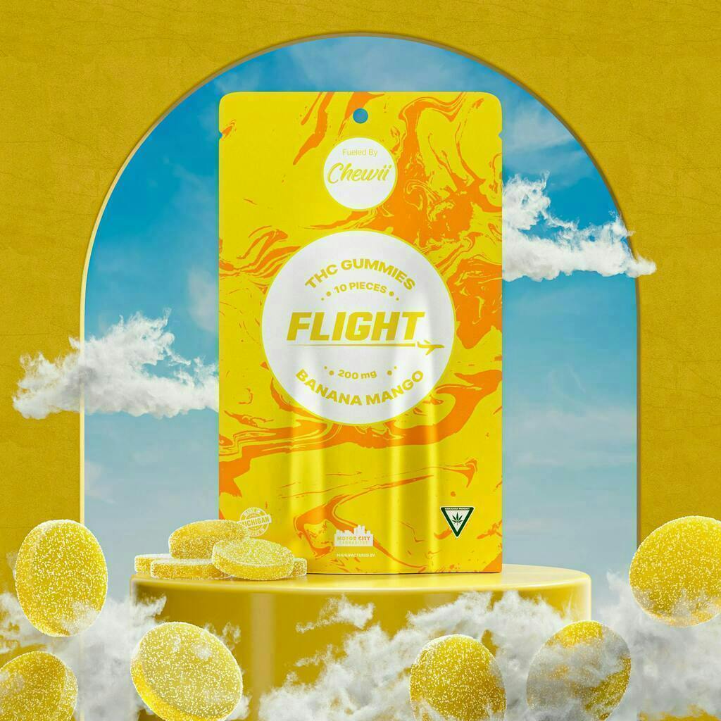 Banana Mango Gummies | 200mg | 10ct | 20mg/ea