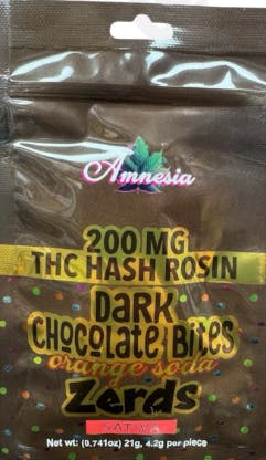 Orange Soda Dark Chocolate Hash Bites | 200mg | 20pk | 10mg/ea
